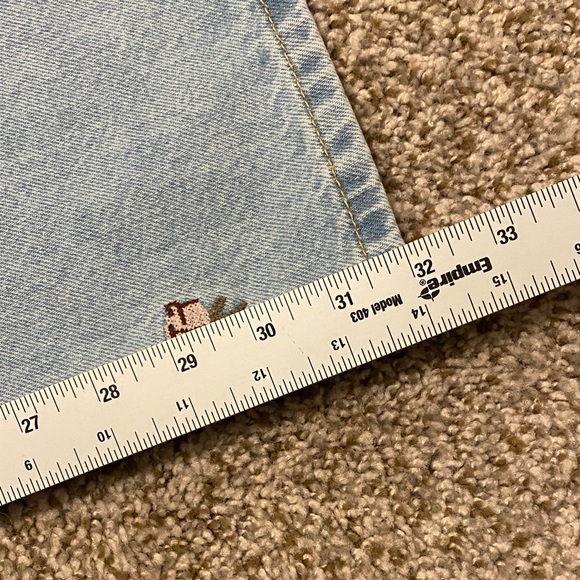 FARM Rio Light Blue Rose Embroidery Denim Flare Jeans. F34 3155721. Size 27 - Picture 11 of 16